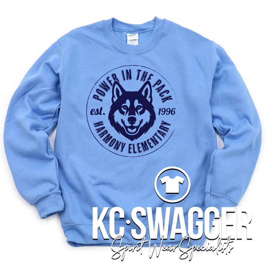 HES HUSKIES CO BLUE PORT AND CO SWEATSHIRT