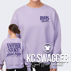 BSHS THEATRE ORCHID ENZA LADIES BOXY CREWNECK SWEATSHIRT