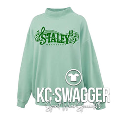 SHS ORCHESTRA GRASSHOPPER PENNANT WOMEN'S SALTWASH MOCKNECK FLEECE