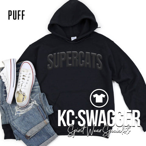 JLE SUPERCATS BLACK GILDAN HOODIE