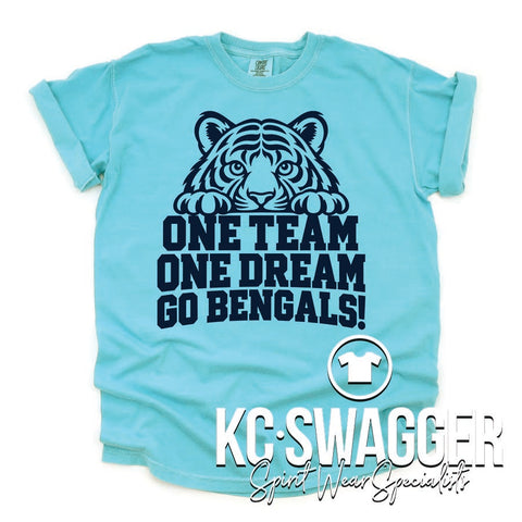 MLE BENGALS LAGOON COMFORT COLORS TEE