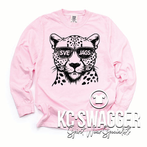 SVE JAGUARS BLOSSOM LONG SLEEVE COMFORT COLORS TEE