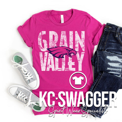 GVNMS EAGLES BERRY BELLA CANVAS TEE