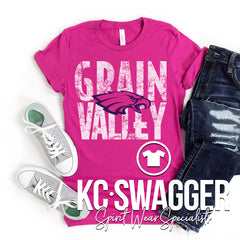 GVNMS EAGLES BERRY BELLA CANVAS TEE