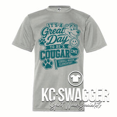 CME COUGARS SILVER C2 SPORT PERFORMANCE TEE