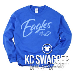 GVME EAGLES ROYAL GILDAN SWEATSHIRT