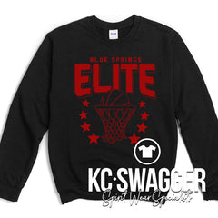 ELITE BASKETBALL BLACK SWEATSHIRT