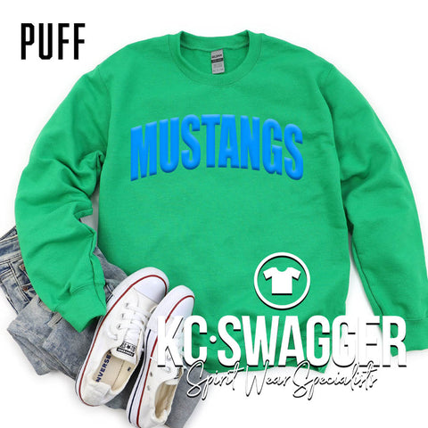 FSE MUSTANGS IRISH GREEN GILDAN SWEATSHIRT