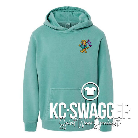 CME COUGARS MINT PIGMENT DYED INDEPENDENT TRADING CO HOODIE
