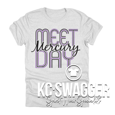 MERCURY GYMNASTICS HEATHER WHITE NEXT LEVEL TEE