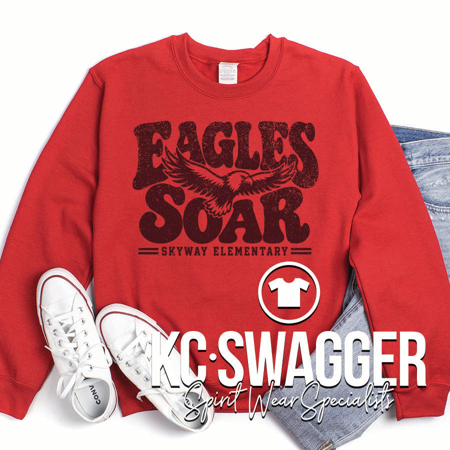 SKYWAY EAGLES RED PORT AND CO SWEATSHIRT