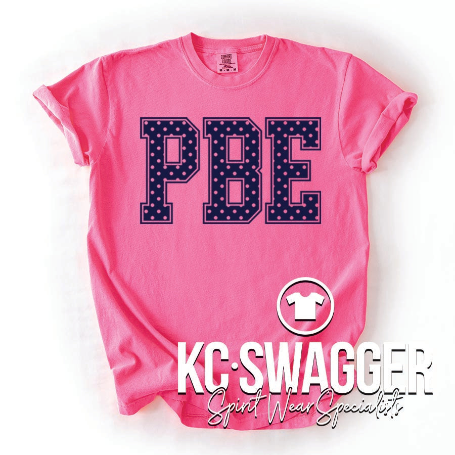 PBE MUSTANGS CRUNCHBERRY COMFORT COLORS TEE