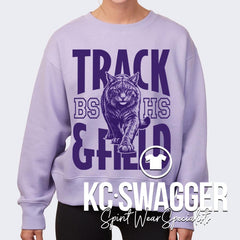 BSHS GIRLS TRACK AND FIELD ORCHID ENZA LADIES BOXY CREW SWEATSHIRT