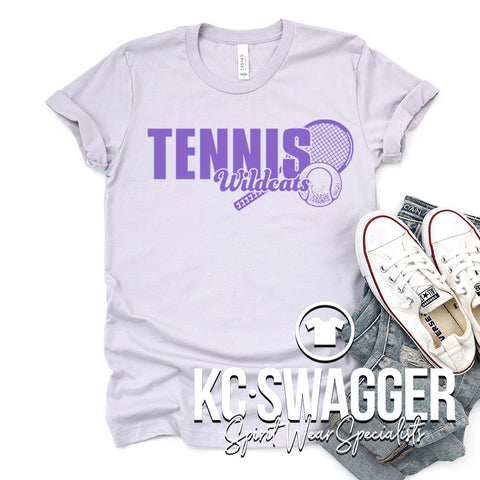 BSHS GIRLS TENNIS LAVENDER DUST BELLA CANVAS TEE