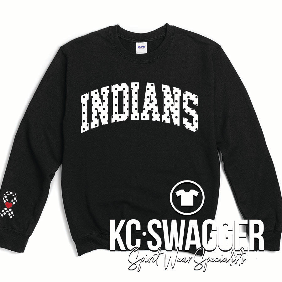 FOSD INDIANS BLACK PORT AND CO SWEATSHIRT