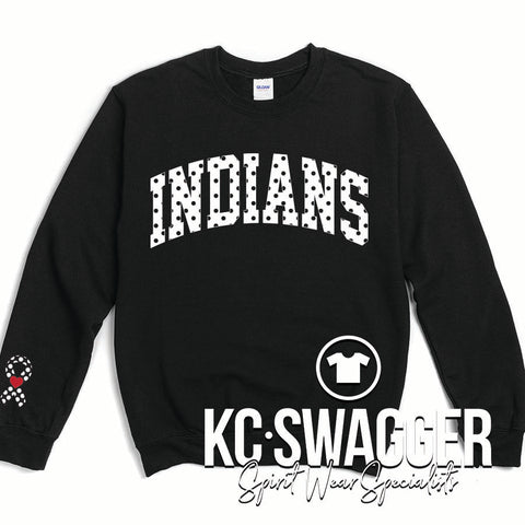 FOSD INDIANS BLACK PORT AND CO SWEATSHIRT