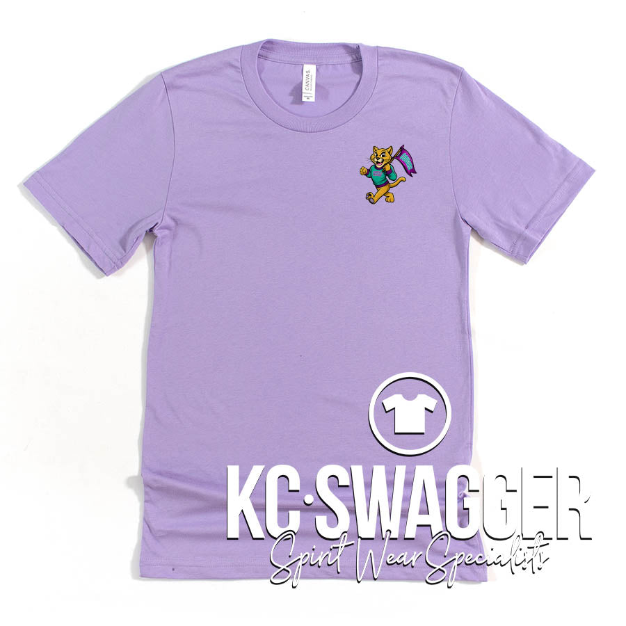 CME COUGARS DARK LAVENDER BELLA CANVAS TEE