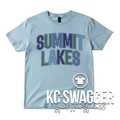 SLMS FALCONS LIGHT BLUE GILDAN DRYBLEND TEE