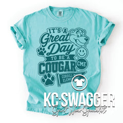 CME COUGARS CHALKY MINT COMFORT COLORS TEE