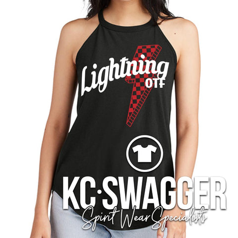 OTF LIGHTNING BLACK WOMEN'S TANK (ADULT ONLY)