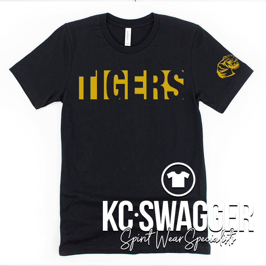 PLMS TIGERS BLACK BELLA CANVAS TEE
