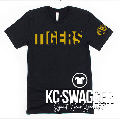 PLMS TIGERS BLACK BELLA CANVAS TEE