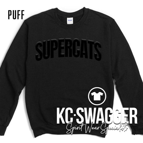 JLE SUPERCATS BLACK GILDAN SWEATSHIRT