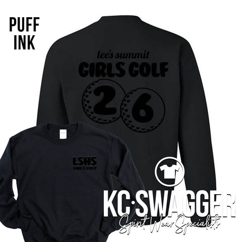 LSHS GIRLS GOLF BLACK SWEATSHIRT