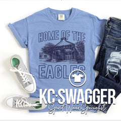 UWE EAGLES WASHED DENIM COMFORT COLORS TEE