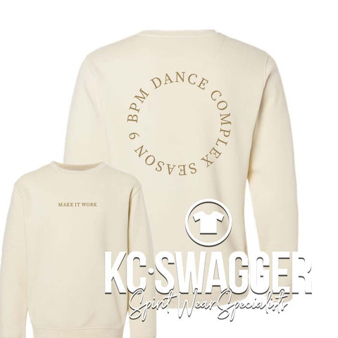 BPM DANCE NATURAL LAT FLEECE SWEATSHIRT