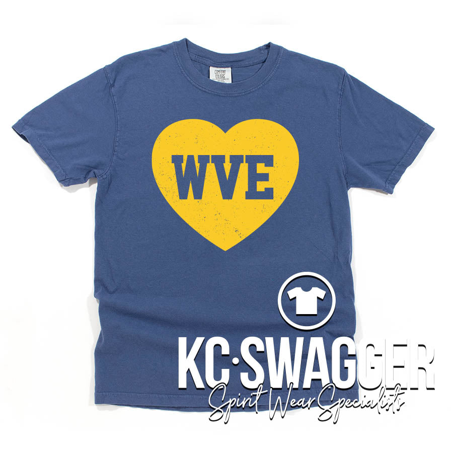 WVE WILDCATS CHINA BLUE COMFORT COLORS TEE