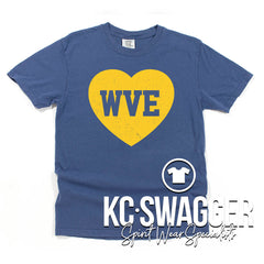 WVE WILDCATS CHINA BLUE COMFORT COLORS TEE