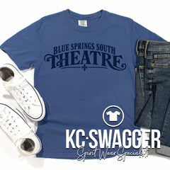 BSSHS THEATRE CHINA BLUE COMFORT COLORS TEE