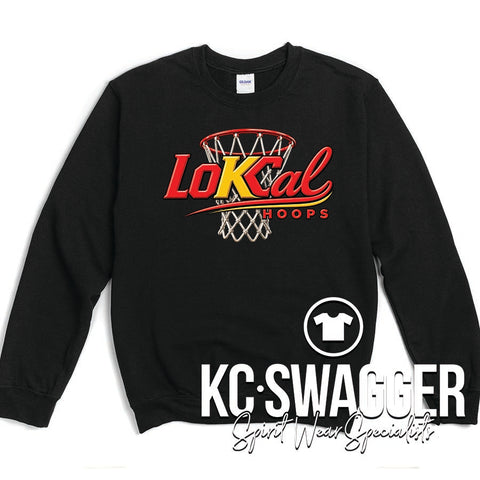 LOKCAL HOOPS BLACK PORT AND CO SWEATSHIRT