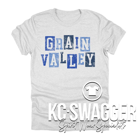 GVNMS EAGLES HEATHER WHITE NEXT LEVEL TEE