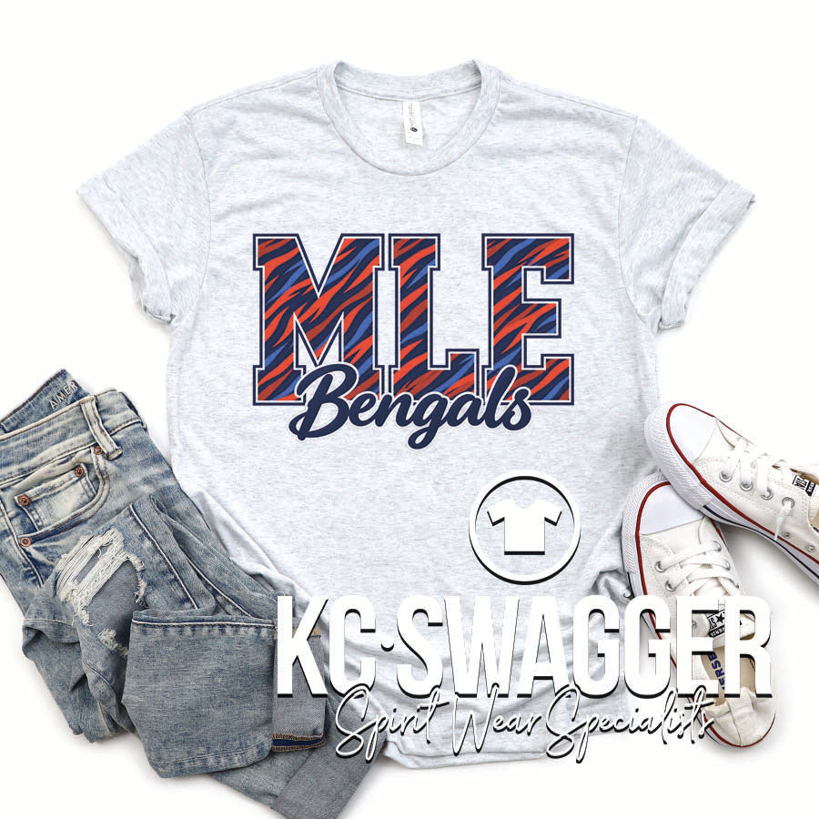 MLE BENGALS ASH NEXT LEVEL TRIBLEND TEE