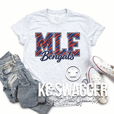 MLE BENGALS ASH NEXT LEVEL TRIBLEND TEE