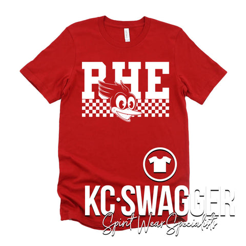 RHE ROADRUNNERS RED BELLA CANVAS TEE