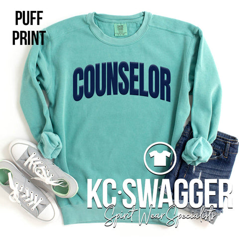 ISD MENTAL HEALTH SEAFOAM PUFF PRINT SWEATSHIRT