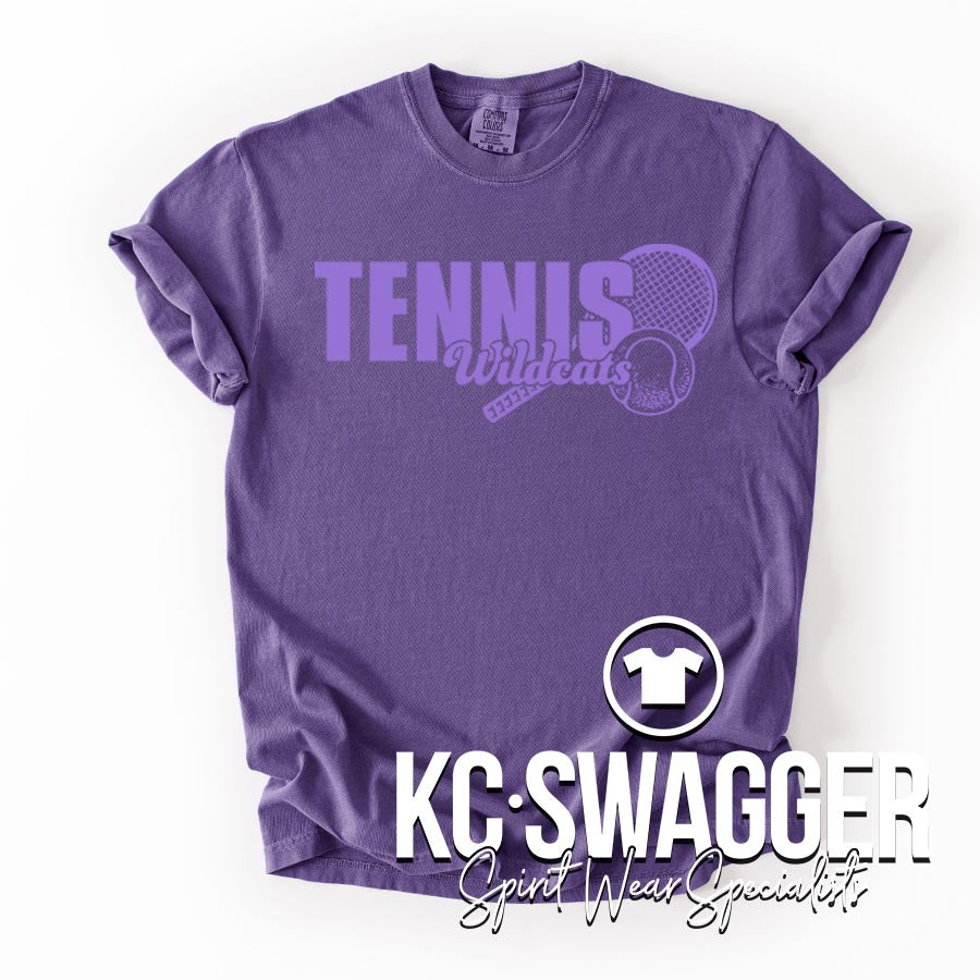 BSHS GIRLS TENNIS GRAPE COMFORT COLORS TEE