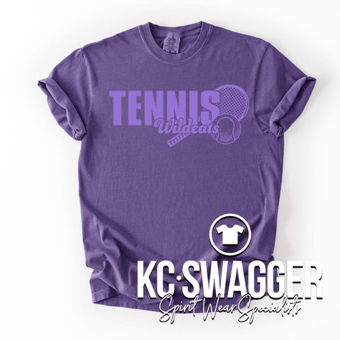 BSHS GIRLS TENNIS GRAPE COMFORT COLORS TEE