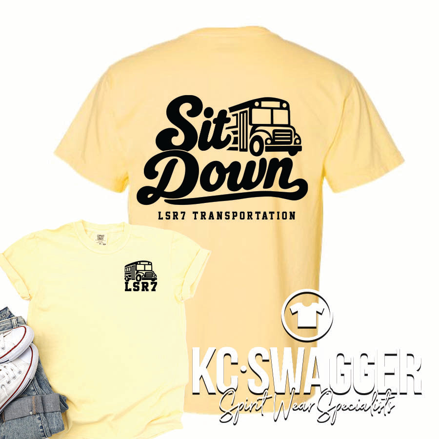 LSR7 TRANSPORTATION BUTTER COMFORT COLORS TEE
