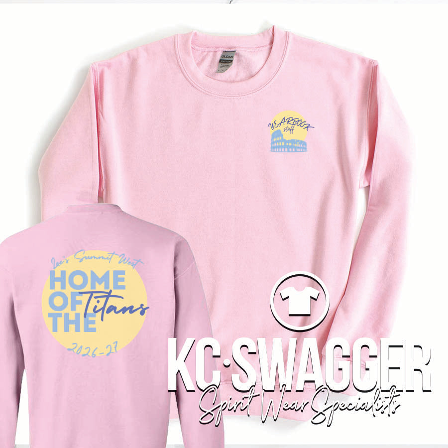 LSW YEARBOOK LIGHT PINK GILDAN SWEATSHIRT