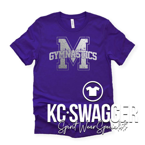 MERCURY GYMNASTICS PURPLE BELLA CANVAS TEE