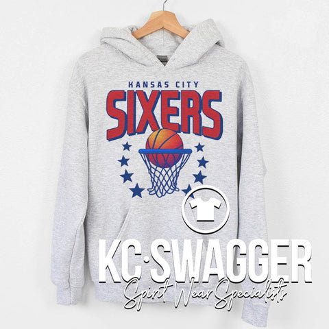 SIXERS BASKETBALL ASH JERZEES HOODIE