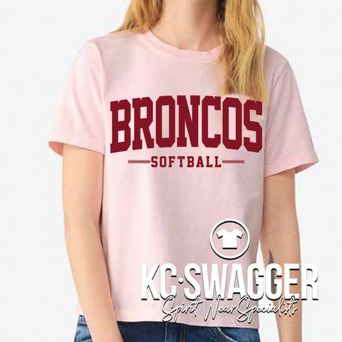 LSN SOFTBALL PINK WOMEN'S NEXT LEVEL HEAVYWEIGHT BOXY TEE