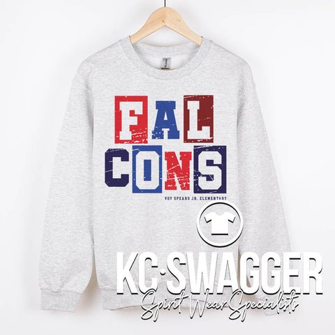 VSE FALCONS ASH SWEATSHIRT