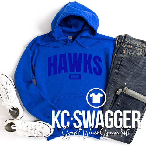 HGE HAWKS ROYAL BLUE HOODIE