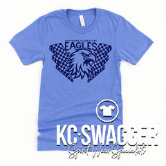 GVME EAGLES HEATHER CO BLUE BELLA CANVAS TEE