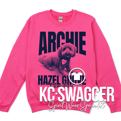 HGE HAWKS SANGRIA PORT AND CO SWEATSHIRT